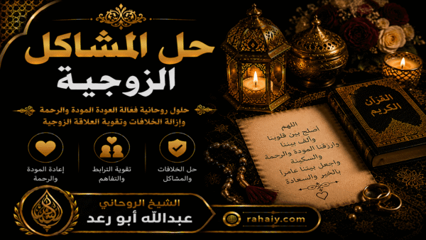 حل المشاكل الزوجية واستعادة المحبة والاستقرار بين الزوجين